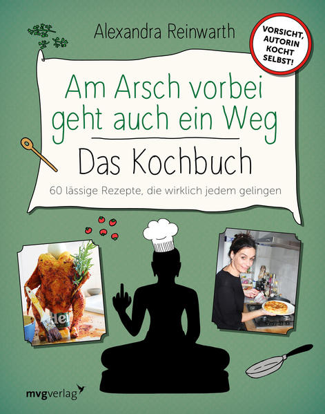 Alarmstufe Rot: Freunde, die auch solche bleiben sollen, haben sich zum Essen eingeladen? Sie kochen mittelgern, möchten sich aber nur ungern blamieren? Oder Sie wollen sich einfach auch mal was leckeres Selbstgekochtes gönnen? Dann sind Sie hier richtig! Lassen Sie sich von Alexandra Reinwarth inspirieren, wie man sich unrealistische Kochvorsätze, Energie- und Zeitdiebe und das ewig schlechte Gewissen auch in der Küche am Arsch vorbei gehen lässt. Denn die Erfolgsautorin ist in Küchendingen eine glühende Anhängerin von Gerichten, die kaum Aufwand, aber mordsmäßig was hermachen. Egal, ob Freundinnen vorbeischauen, sich Schwiegereltern ankündigen oder Sie mit einem selbst gekochten Menü beeindrucken möchten - hier finden Sie garantiert das passende Rezept! Mehr Informationen und weitere tolle Produkte zu »Am Arsch vorbei« gibt es unter: am-arsch-vorbei.de