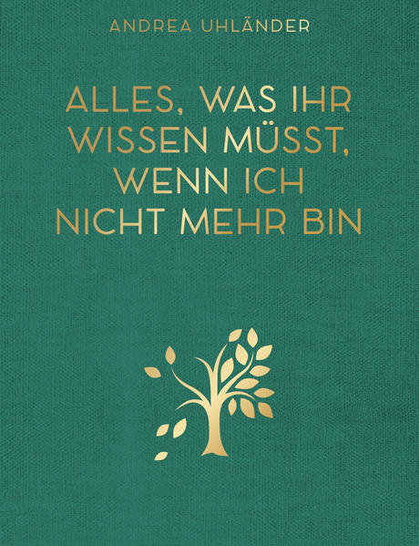 Für niemanden ist es leicht, sich mit dem eigenen Tod zu beschäftigen. Dieses Ausfüllbuch ermöglicht es, die letzten Dinge des Lebens zu ordnen, bevor man geht - Erinnerungen, und wichtige Mitteilungen für die Hinterbliebenen in Ruhe zu formulieren, Wünsche mit eigenen Worten den Angehörigen mitzuteilen und so einen ganz besonderen Nachlass zu kreieren. Passwörter und Kontakte können ebenso hinterlegt werden wie auch eigene Vorstellungen zur Beerdigung oder besondere Erinnerungen an die persönliche Geschichte.