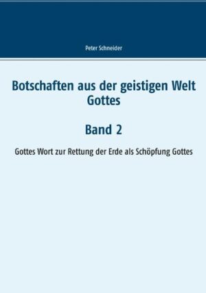 Das Buch von Peter Schneider ist das zweite Buch zum Thema Botschaften von Gott. In diesem Buch ist der Autor nur derjenige, der alles aufgeschrieben hat. Vom Autor selbst sind im Wesentlichen nur Fragen, die er zum besseren Verständnis nur Gott gestellt hat. Alles andere ist von Gott selbst erzählt. Viele sind für diese Wahrheit noch nicht reif. Es ist aber so. Deshalb können wir auf die Zweifler keine Rücksicht nehmen. Gott führt den Leser durch viele Themen, die in einem großen Zusammenhang stehen. Dieser Zusammenhang ist manchmal nicht sofort zu erkennen. Aber Gott hält die Spannung hoch und verweist insgesamt auf ein zentrales Thema: Wie gelingt es den Menschen, ihre Erde zu erhalten. Das beginnt mit der Überwindung der Angst und endet mit der Verantwortung der Menschen für das Leben in anderen Galaxien. Auch die Geschenke Gottes an die Menschen werden beschrieben, angefangen von der Zelle, dem Blut, dem Gehirn und dem Leben an sich bis hin zu der Seele als unendliche Verbindung zu Gott. All das ist eingebettet in die unendliche Liebe Gottes für alle Wesen dieser Erde, aber vor allem für die Menschen. Doch Gott differenziert. Gott wendet sich vor allem an alle Kräfte der Vernunft und des guten Willens mit der Aufforderung, endlich die Mächte der Zerstörung aus ihren Positionen zu verdrängen, damit die Menschen ihre Hauptaufgabe erfüllen können. Und das ist die Sicherung eines Lebens in Frieden und Glück für alle Menschen auf der Erde. Auch wenn viele Menschen noch nicht die Bereitschaft zeigen, sich diesem Kampf anzuschließen, so heißt das nicht, dieses Ziel aus den Augen zu verlieren. Gott ist geduldig und Gott weiß, dass sich die Menschen immer mehr mit Gott verbinden werden, weil sie in sich das Gute tragen, was Gott jedem Menschen geschenkt hat.