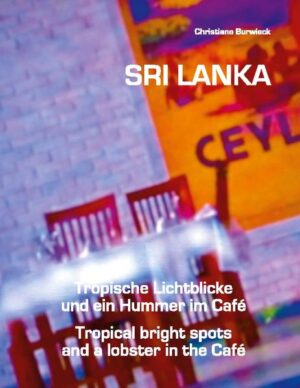 Eine Bildkollektion mit mehr als 270 farbigen Abbildungen und 172 Seiten spiegelt ein Stück Sri Lanka wieder. 28 Kochrezepte und 5 Hotels präsentieren sich hier mit ihren Bildern. Das Buch ist kein klassischer Reiseführer, sondern vielmehr von Interesse für Sri Lanka Freunde und solche, die es werden wollen, sowie für alle die gerne kochen. Eine schöne Ergänzung zu ihrem ersten Band Sri Lanka tropische Lichtblicke und ein Himmelbett im Garten Eden. Zweisprachig: Deutsch/Englisch in Zusammenarbeit mit ihrem Co-Autor Augustus Perera A picture collection reflects Sri Lanka with more than 270 colored illustrations and 172 pages. 28 cooking recipes and 4 beautiful hotels present their images. It is not a classic tour guide but rather of interest for Sri Lanka's friends, those who want to become and for all those like to cook. A nice complement to her first book Sri Lanka tropical bright spots and a Poster bed in the garden of Eden. Bilingual: German/English in collaboration with her Co-author Augustus Perera