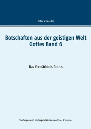 Jesus sagt euch: Das vorliegende Buch ist das letzte der Botschaften Gottes für die Menschen der Erde. Es endet mit dem Versprechen Gottes, dass die Menschheit ihren Weg in die Neue Zeit gehen wird. Durch euch selbst wurde diese Entwicklung möglich. Es war ein langer Weg, den die Menschheit gehen musste, um endlich die Friedensbotschaft verwirklichen zu können, die euch Jesus vor langer Zeit verkündet hat. Diese Botschaft eines ewigen Friedens zwischen allen Menschen und Völkern wurde immer wieder zum drängenden Ruf derjenigen, die sich in die Nähe von Gott begeben haben. Viele dieser Erleuchteten haben für diese Wahrheit ihr Leben geopfert, aber auch dadurch eine Bewegung aufgebaut, die diese Botschaft über Generationen weiter getragen hat. Nun ist die Zeit sehr nahe, wo ihr sagen könnt, es ist vollbracht. Es liegt aber noch viel Arbeit vor euch, um alle Menschen in die Nähe von Gott zu bringen. Wir, die Wächter der Erde und alle Helfer Gottes behüten euch mit unserer ganzen Liebe.