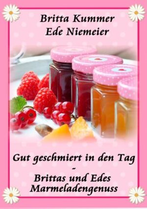 Marmelade selbst zuzubereiten ist gar nicht schwer, wie die Rezepte aus "Gut geschmiert in den Tag - Brittas und Edes Marmeladengenuss" zeigen. Dieses fruchtige Vergnügen zaubert bereits am frühen Morgen ein Lächeln ins Gesicht und bringt zu jeder Jahreszeit den Sommer auf den Frühstückstisch. Besser kann der Tag nicht beginnen. Die Rezepte sind verständlich beschrieben und laden zum Nachkochen ein. Abgerundet werden diese süßen Verführungen durch unterhaltsame Texte. Also an die Töpfe und los!