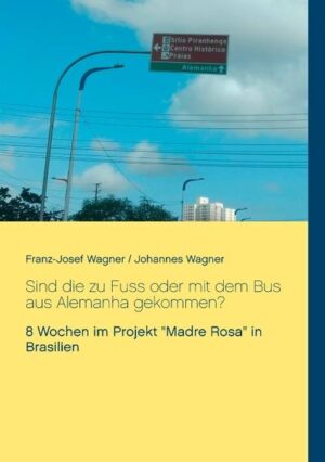 "Sind die zu Fuss oder mit dem Bus aus Alemanha gekommen?", fragt einer der Jungen, als wir, Vater und Sohn aus dem Chiemgau, im Nordosten Brasiliens auftauchen, um uns für acht Wochen im Kinderprojekt "Madre Rosa" der Waldbreitbacher Franziskanerinnen nützlich zu machen. Miteinander arbeiten, voneinander lernen, gemeinsam feiern - ein idealer Weg, um die Herzlichkeit der Brasilianer kennen zu lernen, neue Freundschaften aufzubauen und in eine andere Kultur einzutauchen. Davon erzählt dieses Buch ...