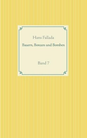 Fallada schrieb einen Kleinstadtroman, der schildert wie Bauernführer und Nationalsozialisten die vorhandene Unzufriedenheit der Bürger und Bauern benützen, um gegen das, was man Republik nennt, vorzugehen. Dabei schildert er auch das Leben in einer Kleinstadt mit allem, was dazugehört