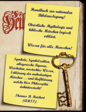 In diesem Handbuch werden die Mythen der abrahamitischen Religionen (Judentum, Christentum, Islam) logisch erklärt. Unter anderem werden Symbolzahlen, Symbole, allegorische Figuren, verstecktes Wissen, Textarten und schlussendlich die mehrdeutigen Geschichten der Bibel rational erklärt. Die wichtigsten allegorischen Bibelfiguren (Adam, Eva, Mose, Jesus ...) werden enthüllt. Die bekanntesten Bibelgeschichten sowie deren versteckte Textaussagen und Weisheiten werden Ihnen rational, direkt, ehrlich, offen und schonungslos erläutert. Die Bibel (fiktionale Literatur) beginnt mit einem zauberhaften Anfang und endet mit der Aufklärung des größten Betrugs aller Zeiten. In diesem Betrug leben wir aktuell immer noch. Befreien wir uns nun von alledem, was wir zu wissen glauben und erschaffen wir Platz für die Erkenntnis! Der Bibelcode ist geknackt! Ein anregendes Buch-nicht für Querdenker.