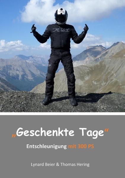 "Das Leben ist eine Reise." ...vielleicht sogar eine mit dem Motorrad. Eine Reise unternehmen wir meist im Urlaub. Daraus ergibt sich zwangsläufig der Satz: "Das Leben ist Urlaub." Aber in erster Linie ist das Leben ein Geschenk. Ein Geschenk der Natur. Auch wenn der Mensch an sich vielleicht nur ein misslungenes Projekt der Bakterien ist, bleibt sein Leben trotzdem ein Geschenk. Bei guter Pflege und wenn nichts dazwischenkommt, hält dieses Geschenk heute im Schnitt so um die achtzig Jahre oder ca. 30.000 "Geschenkte Tage". ...ein Buch, das so schnell in keine Schublade passt.