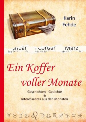 "Gib jeden Monat die Chance, der schönste zu sein" Lachen und Träumen befreit. Das Buch ist wie "Ein Koffer voller Monate" mit Geschichten, Gedichte und Monatsdarstellungen in der Realität. Jeder Monat im Jahr hinterlässt Spuren. Es wird gelacht, geträumt und gescherzt. Doch kein Monat gleicht dem anderen. Hand aufs Herz, ist es nicht immer so? Die Bilder in diesem Buch offenbaren die Schönheit der Natur. Lachen kräftigt die Seele, träumen bereit Ruhe, alles gelassen angehen regt zum Innehalten an. Allerdings "Wer die Gegenwart verschläft, verhilft dem Leben zur Flucht." Damit es nicht geschieht steht über allem der Frieden mit sich selbst.