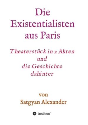 Die Existentialisten aus Paris, ein Theaterstück, das Anfang der sechziger Jahre von einem unbekannten Autor verfasst wurde, spielt im Jahre 1961. Samuel Beckett war von Simone de Beauvoir eingeladen worden, eine Woche zusammen mit Jean-Paul Sartre und dem Geist von Albert Camus in einer Villa in Südfrankreich zu verbringen. In 12 Szenen wird der Leser im O-Ton mit den persönlichen Beweggründen, Motiven und den Wurzeln der Protagonisten konfrontiert und nimmt an deren aktuellen Konflikten teil. Es war jene Zeit, in der sich Sartre von Simone de Beauvoir löste und eine Jüngere an ihre Stelle setzte und die Algerienkrise dermaßen eskalierte, dass Paris vorübergehend von französischen Generälen aus Algerien besetzt wurde. Die Geschichte dahinter: Das Manuskript wurde im Jahr 2011 von einer Journalistin in einem Antiquariat in Paris entdeckt. Sie übersetzte das Werk und schenkte es einem Freund des Existenzialismus in Berlin, der zusammen mit ihr und einem weiteren Liebhaber dieser Philosophie gleich mit der Lesung begann. Sie lasen fasziniert die Hälfte der 22 Szenen und diskutierten in unterhaltsamen Breaks die persönlichen Eigenarten der Protagonisten und die gesellschaftspolitischen Hintergründe der 60ger Jahre. Einige Monate später traf das Trio mit Freunden In Portugal zusammen, um den 2.Teil zu lesen und zu diskutieren, auch die Szenen, die im Stück fehlen, jedoch zum Verständnis der Geschichte beitragen. Abschließend bewerteten sie in einem heftigen Disput das Werk und beschlossen die Publikation in dieser gekürzten Fassung.