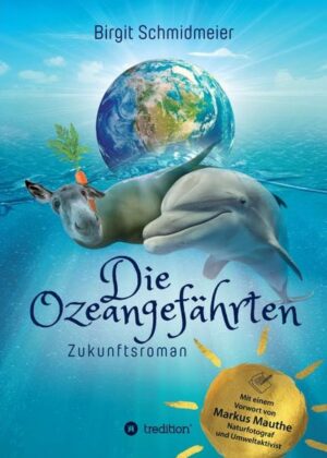 Die See-Eselin Gwen lebt im Jahr 2046 mit ihrem wortwitzigen Sohn Paul auf einer kleinen Insel im Süden Floridas. Als Gwen Zeugin eines unheilvollen Gesprächs wird, nimmt die Idylle ein jähes Ende: Angeblich werden Meerestiere mit besonderen Fähigkeiten in einer Einrichtung namens „PSI-World“ mitten im Meer gefangen gehalten. Gwens Neugier ist entfacht, doch Paul trifft für sich eine folgenschwere Entscheidung… Die Ozeangefährten führen uns auf eine spannende Weise in die Zukunft. Durch sie erleben wir hautnah mit, wie Klimawandel und Großkonzerne unsere Welt verändert haben. Wir erfahren, was mit der Demokratie geschehen kann, und dadurch mit der Pressefreiheit. Und sie zeigen uns auf humorvolle und berührende Art, was Menschlichkeit bedeutet und wie gewaltfreie Lösungen in einer lebenswerten Zukunft gelingen können.