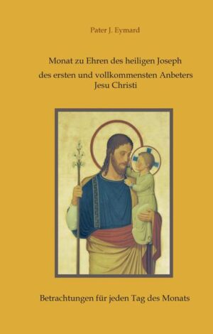 Das Betrachtungsbüchlein führt uns den hl. Josef als Anbeter vor Augen und lässt ihn in Beziehung bringen zum Allerheiligsten Sakrament. Der hl. Joseph sieht an dem göttlichen Kinde die Demut, Schwäche und Armut