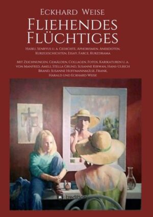 In dem Buch „Fliehendes Flüchtige“ bietet der Autor Eckhard Weise seinen Leser und Leserinnen einen teils angenehm hintergründigen, teils witzig-spritzigen überraschenden Einblick in sein dichterisches Schaffen. Im Kapitel I, Persönliches, gestattet er der Leserschaft Befindlichkeiten seiner wie vielen Alter Egos auch immer zu betrachten, zu be- bzw. verurteilen, insbesondere deren Versuche, Seelenleid zu entfliehen und Seelenheil endlich zu finden - in Zügen (im doppelten Wortsinn) träumerisch reisend. Im Kapitel II, Personalisches, mag es so erscheinen, als habe der Autor prominente und nicht-prominente Personen wie Vogelscheuchen mit menschlichen Angesicht in einem verwunschenen Garten aufgestellt - freilich nicht zum Abschuss freigegeben, eher zum Bemitleiden, Bewundern oder - von deren gesellschaftshistorischer Bedeutung her - zu hinterfragen und/oder wertzuschätzen. In Kapitel III, Poetisches, so verspricht der Autor seiner Leserschaft, sich von ihm zumindest für Augenblicke in sein Himmelreich begleiten zu lassen, v. a. in den Gefilden von Haiku und Senryj?s, zu Themen wie Jahreszeiten, Fauna, Flora, Abgründe und Glücksmomente von versehentlich (?) als „Krone der Schöpfung“ bezeichnete Wesen, mal in ihrer grauseligen Hoffnungslosigkeit, mal in ihrer beharrlich erscheinenden Haltung, die Hoffnung sterbe zuletzt. Auf Letzteres konzentriert sich das Schlusskapitel IV, Politisches, mit teils ironisch-satirische Beschreibungen mancher Arten und Abarten von Recht und Unrecht, sei es in Form von Rache, sei es in der von Gnade. Eckhard Weise, geb. 1949 in Rendsburg, lebt und arbeitet als Autor in Bad Hersfeld. Veröffentlichung von Lyrik und Prosa, Essays zu Literatur und Film. Zur Illustration tragen hauptsächlich die Familien Grund und Weise bei, d. s. : Manfred, Amelie, Stella Grund und Susanne Kirwan, geb. Grund sowie Ilse, Frank, Harald und Eckhard Weise.