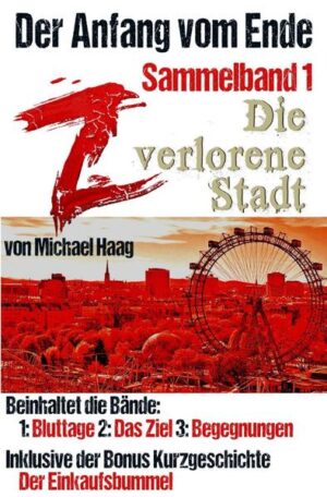 1. Sammelband zu der Prequel- Serie „Der Anfang vom Ende“ zur Z Buchreihe: Beinhaltet die Bände: 1: Bluttage 2: Das Ziel 3: Begegnungen Inklusive der Bonus- Kurzgeschichte: Der Einkaufsbummel Die Schrecken sind erwacht! Sie geifern nach warmen, durchbluteten Fleisch. Sie wollen nur fressen unermüdlich, Tag für Tag. Sie nennen es eine Infektion, eine Krankheit. Eine Seuche, die um sich schlägt und die ganze Welt infiziert. Nun hat die Menschheit neue Feinde. Feinde, die niemand alleine bekämpfen kann. Feinde, die schon tot sind und keine Strategie verfolgen. Sie nennen sie nicht Zombies. Sie reden davon, dass es in wenigen Tagen unter Kontrolle ist. Sie wollen uns in Sicherheit wiegen, während die Toten wiederkommen und über unsere Welt wandeln. Ich nenne es den Anfang vom Ende. Denn, wenn man genau hinsieht, es richtig betrachtet, dann erkennt man, dass die Menschheit diesen Kampf schon verloren hat und am Ende nur Monster über unsere Welt herrschen werden. Egal was sie sagen, egal wie viele sie erschießen oder wie viele Bomben sie noch auf die Städte werfen. Wir haben schon verloren und die Zeit der Menschen läuft ab. Aber ich werde kämpfend gehen …