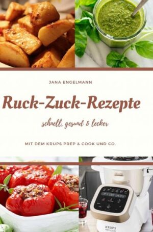 In diesem Buch finden Sie tolle, leckere Rezeptideen nur für den Krups Prep & Cook! Die „Preppy“, wie sie auch liebevoll von ihren Fans und somit auch von mir genannt wird, richtet sich an alle, die wenig Zeit, aber großen Hunger auf frisch gekochte Mahlzeiten haben. Die simple Handhabung macht einfach Spaß und holt auch unerfahrene Köche in die Küche. Ich hoffe, dass ich mit meinen Rezepte dazu beitragen kann.