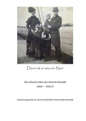 Heinrich Hensoldt (1853-1918 (?), der älteste Sohn des Wetzlarer Optikers Moritz Hensoldt und seiner Frau Christine, will nicht in den Betrieb des Vaters einsteigen. Auch die Arbeit bei der Post findet er so unerträglich, dass er Geld unterschlägt und über die Schweiz nach Marseille flieht, wo er ein Schiff mit dem Ziel Südostasien besteigt und schließlich in Ceylon landet. Dort lebt er zwei Jahre, geht zurück, zunächst nach England, weil er in Deutschland polizeilich gesucht wird, später nach Amerika, wo er zunächst als Dorfschullehrer, später auf kurze Zeit am Columbia College in New York lehrt und arbeitet. Aus diesem Leben mit seinen Bizarrerien, den Auswirkungen auf seine Familie und von dieser Familie selbst wird berichtet, zumal sich viele Familienbriefe erhalten haben. Über die Persönlichkeit Heinrichs schreiben die amerikanischen Autoren Stevenson und Gill, er sei gleichzeitig ein Spezialist für feinste Gesteinsschnitte, erfahrener Hersteller optischer Instrumente, Mitglied zweier angesehener Mikroskop-Gesellschaften in London und New York, Schullehrer in Texas, Professor für Mineralogie am Columbia College in New York, berühmter Autor gewesen aber auch Geheimagent, mehrfacher Bigamist, Dieb, polizeilich gesuchter Betrüger, Quacksalber, Spion. Einer seiner Geschäftspartner sagte, wenn Heinrich nicht der wahre Jekyll und Hyde gewesen sei, dann hätte es den nie gegeben. Dieses Buch berichtet aus dem Leben des Großonkels der Autorin bis zum Jahre 1892. Das zweite Buch ist in Vorbereitung.