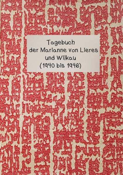 Die Tagebucheintragungen der Marianne von Lieres beginnen am 1. September 1940, vier Tage nach ihrem 10. Geburtstag, zu dem sie von ihrer Mutter ein rot eingebundenes Büchlein geschenkt bekommen hatte. Mit ihren Eltern Lona und Constantin von Lieres und den Geschwistern Waldemar und Gert lebt Marianne im oberschlesischen Golkowitz, 1937 umbenannt in Alteichen. Die Jahre 1941 und 1942 ließ Marianne aus. Ab 1943, als Fahrschülerin in das Mädchenlyzeum in Kreuzburg/Oberschlesien, heute Kluczbork, führte sie die Einträge fort. Als besonders schön erlebte sie die Sommerferien bei ihrer Großmutter Gerta von Willich in Gorzyn, Kreis Birnbaum im Bezirk Posen. Mit ihrer Cousine Felicitas von Willich genoss sie herrliche Tage am Gorzyner See. Marianne vertraut ihrem Tagebuch ihre Gedanken und Gefühle an, wie ein ganz normaler Teenager dieser Gesellschaftsschicht. Aber 1943, nachdem ihr Bruder Waldemar an der Ostfront gefallen ist, wird ihr Ton ernster. Sie weiß, da draußen toben die „Schlachten des Alltags“. Dann, im Januar 1945 treckt die Familie in den Westen, zu den Verwandten von Künßberg-Wernstein. Die 14jährige gerät in Wernstein bei Kulmbach in eine Schicksalsgemeinschaft aus Flüchtlingen und adeliger Verwandtschaft, die dort wie sie erste Zuflucht fanden. Das Tagebuch endet 1946 mit einem Bericht über den Verlauf des Trecks aus Golkowitz, über das Sudetenland nach Franken. Ein erstaunliches Dokument aus einer bewegten Zeit.