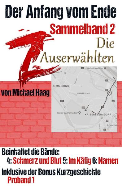 2. Sammelband zu der Prequel- Serie „Der Anfang vom Ende“ zur Z Buchreihe: Beinhaltet die Bände: 4: Schmerz und Blut 5: Im Käfig 6: Namen Inklusive der Bonus- Kurzgeschichte: Proband 1 Das Grauen nimmt seinen Lauf. Sowohl die auferstandenen Toten als auch die Menschen, die ihr Schicksal nicht akzeptieren wollen, werfen ihren blutigen Schatten über jene, die von Hoffnung getrieben dem Schrecken entkommen wollen. Eine Stadt, die schon in ein Leichentuch gehüllt ist und nur darauf wartet, im Feuer zu vergehen. Eine einstige Metropole, nun jeglicher annehmbaren Zuflucht beraubt und dazu verdammt, unterzugehen mit allen, die noch darin verweilen, egal ob tot oder lebend. Und in all dem Schrecken scheinen doch einige Antworten zu stecken. Antworten auf Fragen, die man vielleicht noch gar nicht kannte. Zwischen Monstern und Verrückten scheinen die Grenzen der eigenen Zuversicht und Menschlichkeit zu verschwinden und am Ende wird es nicht ausbleiben, sich den Weg zu seinen Zielen zu erkämpfen. Denn wer Blut fordert, sollte auch bereit dazu sein, Blut zu lassen!