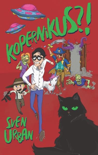 Seien Sie gewarnt! Dieses Buch handelt von Hexen und Zauberern, von räuberischen Piraten, schießwütigen Gangstern und todesmutigen Kriegern, von gammeligen Zombies, schleimigen Aliens, einem wirklich reizenden schneeweißen Einhorn sowie einer pummeligen pechschwarzen Katze mit smaragdgrünen Augen und dem seltsamen Namen Kopernikus. Sofern Sie dieses merkwürdige Durcheinander nun nicht vollkommen abschreckt, sondern Sie gerne erfahren würden, was es mit alledem bloß auf sich hat und vor allem auch ob der bemitleidenswerte Büroangestellte Egon, der sich am furchtbarsten Tag seines gesamten armseligen Daseins plötzlich derart ungewöhnlichen Strapazen ausgesetzt sieht, wieder heil aus der Sache herauskommt, greifen Sie zu! Ansonsten lassen Sie es halt bleiben...