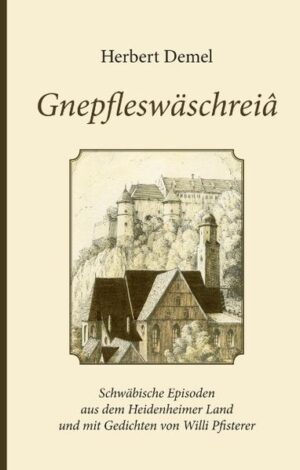 2017 begann Herbert Demel in Waldenbuch all die Aufschriebe zu sichten, die er einmal lose in einer alten Kladde aus dem Werkunterricht der Westschule gesammelt hatte. Sie waren 2010 anlässlich der Landesliteraturtage in Heidenheim teilweise als Beiträge eingereicht worden. Diese fasste er jetzt zusammen. Mit Geschichten vom jungen Johannes Wünsch, einem großen Sohn der Stadt Heidenheim, und Gedichten des Heidenheimer Schullehrers und Heimatdichters Willi Pfisterer und den heiteren Hintergründen der Gnepfleswäschr aus der Necknamensammlung von Dr. Wolfgang Wulz und natürlich seinem Vater Hans.