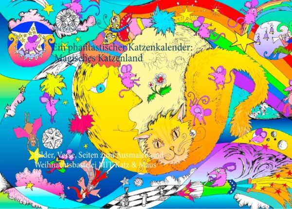 Aus der Reihe "Wundersame Katzen" Band 2 "Ein phantastischer Katzenkalender: Magisches Katzenland" (als Bilderbuch oder Kalender erhältlich) Ein außergewöhnlicher Katzenspaß für die ganze Familie. Was so ein Katzen- oder KaterSeelchen denn alles so träumen kann, von der großen weiten Welt, von geflügelten Einhörnern, Tiefseewelten, von Weihnachten, Ostern oder dem Zuckertütenbaum. Hier trifft man Ritter und Elfen, märchenhafte uralte Bäume und besucht die Mondmiez, für alle ist etwas dabei. Ein Katzenkalender, der nur so sprüht vor Phantasie. Phantastische Welten eröffnen Katzen und Katern ungeahnte Möglichkeiten. Fliegen, Segeln, Tauchen und dazu Drachen, geflügelte Einhörner, Elfen, Osterhasen und ein Elch, nicht zu vergessen die allgegenwärtigen Mäuse, in friedlicher Eintracht.