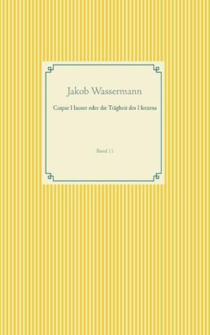 Auf den Grabstein schrieb man: "Hier liegt Kaspar Hauser, Rätsel seiner Zeit, unbekannt die Herkunft, geheimnisvoll der Tod 1833." Die letzten 6 Jahre dieses rätselhaften Lebens erzählt Jakob Wassermann in seinem Roman. Caspar Hauser tauchte am 26. Mai 1828 als etwa 16 jähriger Jugendlicher in Nürnberg auf. Anscheinend geistig zurückgeblieben konnte er kaum sprechen und schreiben, machte aber gute Fortschritte, nachdem Gymnasialprofessor Daumer sich seiner angenommen hatte. Bis heute konnte seine tatsächliche Herkunft nicht abschließend geklärt werden. Auch sein Tod gibt Rätsel auf.