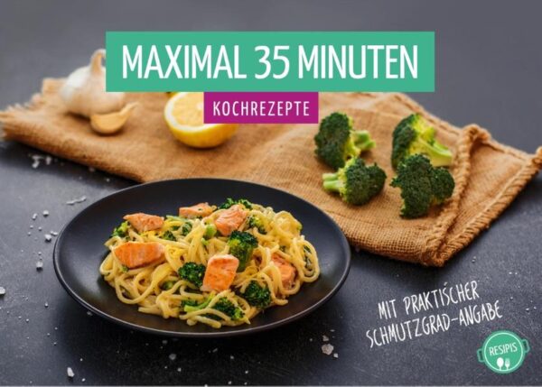 Für gutes Essen muss man sich nicht stundenlang in die Küche stellen, denn es geht auch in maximal 35 Minuten! Natürlich kann man in dieser Zeit keine selbstgemachte Pasta oder einen Braten zaubern, doch eine ganze Menge andere leckere Gerichte, wie eine leckere Tortilla mit Erbsen, Pasta mit frischem Gemüse, Lachs oder einen knackigen Salat mit rosagebratener Rinderhüfte. > besser als jeder Lieferdienst > realistische Zeitangaben > frische Zutaten > gelingsichere Rezepte > keine vorgeschnittenen Zutaten > mit praktischem Schmutzgrad Weitere leckere Rezepte findest du auf unserem Foodblog: www.resipis.de.