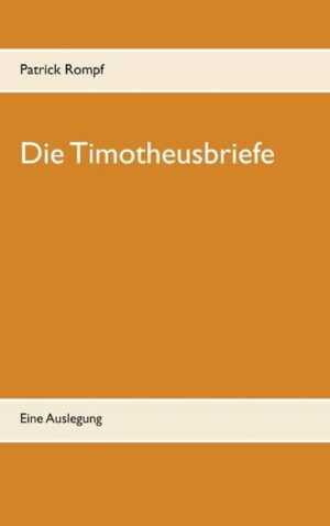 Die Briefe des Paulus an Timotheus bilden eine darlegende Überzeugung, welche das ganze vom Heiligen Geist beseelte Wirken des Apostels Paulus durch den in seinem Herzen wohnenden Glauben ersichtlich werden lässt und zugleich bekennt, dass alles Handeln der Menschen der Ehre des sie liebenden, allmächtigen Gottes dienen soll. Diese wichtigen Anweisungen des Paulus an Timotheus und an die Gemeinde in Ephesus zeigen zugleich auf, dass die Einhaltung der unabänderlichen Lehre Gottes in Christus sämtliche irdischen Irrlehren in ein bedeutungsloses Abseits katapultiert, wenn die vollkommene Wahrheit Gottes im Herzen der Gläubigen aufgenommen wird, welche zur Freiheit durch Christus führt.