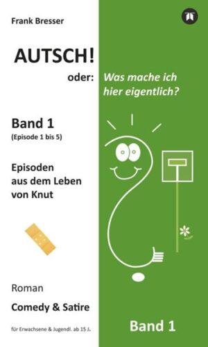 Comedy & Satire (Roman, 1. Band) Knut Pfosten ist ein armer, naiver Tollpatsch, der sein Glück sucht und stets mit höchster Zuverlässigkeit und Bravour volle Breitseite gegen die Wand fährt. Gnadenlos bestraft das Leben ihn mit dem Leben, und er fragt sich immer wieder: »Was mache ich hier eigentlich?« Doch Achtung - ein Knut ist nicht zu unterschätzen. Er lässt sich seine Hoffnung auf die große Liebe, Freundschaft und Geborgenheit im Leben niemals nehmen und hält das Fähnchen des Lebens und der Liebe weiter hoch. Täuscht also der erste Eindruck, und es ist vielleicht doch noch was drin für Knut? Dies ist der erste Band (Episode 1 bis 5) der vierbändigen Comedy-&-Satire-Roman-Buchreihe von Frank Bresser. (für Erwachsene & Jugendl. ab 15. J.)