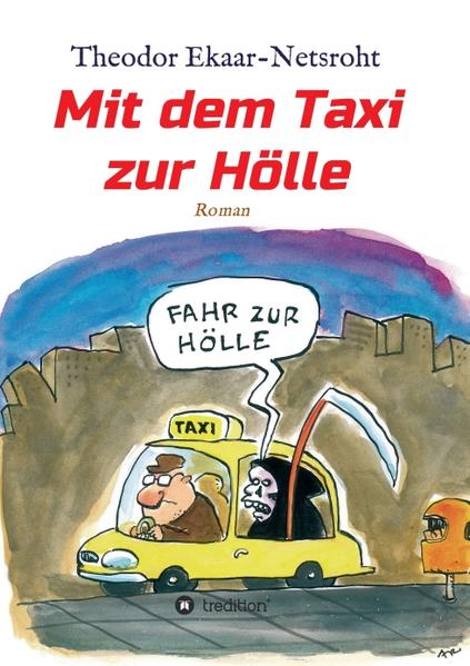 Wenn jemand seit 30 Jahren als Taxifahrer im Ruhrgebiet arbeitet, dann hat er etwas zu erzählen. Theo tut das und plaudert ungehemmt aus seinem Nähkästchen: ... und zwar in allen Belangen! Wie er Taxifahrer wurde, was er durchlebt hat, wie die Branche funktioniert, wie er persönlich die Wiedervereinigung erlebte und wie sich die Zeiten ändern. Mit dem Taxi zur Hölle ist ein histo-autobiografischer Roman des 1968 in Dortmund geborenen Theodor Ekaar-Netsroht. Er schildert die Lebensgeschichte des Dortmunder Taxifahrers Theo, von 1988 bis heute. Theos Lebensmittelpunkte sind Dortmund, Mecklenburg und im geringeren Maße auch Fuerteventura. Der 1968 in Westdeutschland geborene Theo jobbt in jungen Jahren als Taxifahrer. Aus der Übergangslösung wird dann, wider seiner eigentlichen Vorstellungen, eine Dauerbeschäftigung. Im Laufe seines Lebens kehrt er immer wieder zur Taxibranche zurück: als nebenberufliche Aushilfe, als hauptberuflicher Fahrer und sogar als selbständiger Unternehmer. Sowohl seine Erlebnisse und Eindrücke rund um dieses Milieu, als auch seine zeitgeschichtlichen und privaten Lebensereignisse fließen in diese Geschichte ein. Der Roman basiert komplett auf wirkliche Erlebnisse des Autors und bietet eine angenehme Unterhaltung mit teils humorvollen, aber auch ernsten und tragischen Abschnitten.