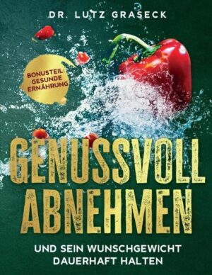 Was versprechen der Titel und dieses Buch? Ich, Dr. Graseck, werde Sie die nächsten vier Wochen mit diesem Buch begleiten. Sie werden dabei Ihr Gewicht deutlich reduzieren. Am Ende der vier Wochen werden Sie wissen, wie Sie intuitiv Ihr Körpergewicht steuern und jedes Wunschgewicht erreichen und halten können. Sie benötigen dazu keine Vorkenntnisse. Dieses Buch vermittelt einfach erklärt alle notwendigen Informationen, um eine bedarfsgerechte Ernährung zu gewährleisten. Per Dokumentation werden Sie dabei von Tag zu Tag begleitet. Im zweiten Teil dieses Buches werden Sie erfahren, wie Sie sich gesund ernähren können und dies ohne Verbote. Benutzen Sie dieses Werk wie ein persönliches Arbeitsbuch. Ich wünsche Ihnen viel Erfolg und Freude am Abnehmen. Ihr Dr. Graseck