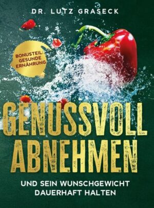 Was versprechen der Titel und dieses Buch? Ich, Dr. Graseck, werde Sie die nächsten vier Wochen mit diesem Buch begleiten. Sie werden dabei Ihr Gewicht deutlich reduzieren. Am Ende der vier Wochen werden Sie wissen, wie Sie intuitiv Ihr Körpergewicht steuern und jedes Wunschgewicht erreichen und halten können. Sie benötigen dazu keine Vorkenntnisse. Dieses Buch vermittelt einfach erklärt alle notwendigen Informationen, um eine bedarfsgerechte Ernährung zu gewährleisten. Per Dokumentation werden Sie dabei von Tag zu Tag begleitet. Im zweiten Teil dieses Buches werden Sie erfahren, wie Sie sich gesund ernähren können und dies ohne Verbote. Benutzen Sie dieses Werk wie ein persönliches Arbeitsbuch. Ich wünsche Ihnen viel Erfolg und Freude am Abnehmen. Ihr Dr. Graseck