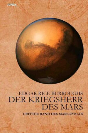 John Carter riskiert alles, um seine Frau - Prinzessin Dejah Thoris - aus den Fängen seiner bösartigen Feinde zu retten, doch diese sind ihm stets einen Schritt voraus! Seine Suche führt ihn schließlich zum mysteriösen Nordpol des Roten Planeten. Wird diese im Eis versunkene Zivilisation für ihn zum Verhängnis werden? Der Roman DER KRIEGSHERR DES MARS erschien erstmals im Jahre 1913 (unter dem Titel THE WARLORD OF MARS) als Fortsetzungsgeschichte im THE-ALL-STORY-Magazin. Der Apex-Verlag macht DER KRIEGSHERR DES MARS zum ersten Mal seit Jahrzehnten wieder als deutschsprachige Ausgabe verfügbar, neu ins Deutsche übersetzt von Gabriele C. Woiwode.