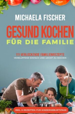 Ab sofort nie wieder lange nachdenken und einfache, leckere Rezepte fuer den Alltag kochen! In diesem Buch lernen Sie, wie Sie gesunde und trotzdem leckere Gerichte fuer Sie und Ihre Kinder zubereiten. Sie werden die Gewissheit in sich spueren, dass Ihre Kinder die optimale Ernaehrung erhalten, dass Kochen einfach und vor allem schnell geht und Ihr Sauure-Basen-Haushalt im Gleichgewicht ist. Wuerden Sie folgende Fragen mit JA beantworten? - Den Kindern soll es schmecken, aber der Rest der Familie will nicht jeden Tag Pommes und Pizza essen? - Sie haben nicht stundenlang Zeit um aufwendige Gerichte zuzubereiten? - Sie freuen sich ueber neue Ideen, aber nicht ueber Loecher in der Haushaltskasse? - Sie kochen gerne mit frischen Zutaten, aber Ihre Kleinen sind absolute Gemuesegegner? Dann ist dieses Kochbuch die optimale Loesung! Dieses Kochbuch ist fuer alle, die eine ausgewogene Ernaehrung fuer sich und Ihre Familie wollen. Genauso fuer jene die keine Hunderte Euros in der Woche fuer gesunde Lebensmittel uebrig haben. Was Sie von diesem Buch erwarten koennen? - Sie wissen, auf welche Qualitaetsmerkmale Sie beim Einkaufen schauen muessen - Sie finden sich endlich im Dschungel der Guetesiegel zurecht - Weshalb Trinken extrem wichtig ist und wie Sie Ihre Kinder dazu begeistern - Sie werden die ganze Familie zum gemeinsamen Kochen begeistern - Sie verstehen, wie wichtig Tischrituale und Verhaltensregeln am Esstisch sind Was wird passieren, wenn Sie so weiterleben wie bisher und nichts veraendern? - Ihre Familie wird weiterhin jammern und sich ungesund ernaehren. - Sie und Ihre Familienmitglieder werden langfristig krank und haben weniger Energie. Fuer wen dieses Buch nichts ist? - Personen, die lieber schimpfen und sich weiterhin ungesund ernaehren, als sich aktiv fuer eine ausgewogene, leckere Ernaehrung einzusetzen. - Personen, die bereits den perfekten Kochplan haben und deren Kinder mit Freude Obst und Gemuese essen.