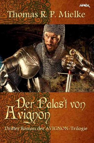 Der mächtigste Palast der Christenheit wird gebaut: als Versteck für die geheimen Zeichen der Templer? Abenteuer und Entscheidung für Bertrand de Comminges: Er ist der einzige, der noch den Schlüssel zu den Geheimnissen der Templer und zu ihrem Schatz besitzt. Jetzt, im Jahre 1348, setzen ihn weltliche und geistliche Mächte unter Druck. Kann er sein Wissen aus dem Tempel Salomonis in Jerusalem durch den Bau des mächtigen Papst-Palastes von Avignon bewahren? Oder gerät auch er - wie nahezu alle anderen Wissenden zuvor - in die Fänge der Inquisition? Mit DER PALAST VON AVIGNON von Bestseller-Autor Thomas R. P. Mielke (u. a. DAS SAKRIVERSUM, GILGAMESCH, KÖNIG VON URUK) legt der Apex-Verlag den triumphalen Abschlussband der großen AVIGNON-Trilogie vor.