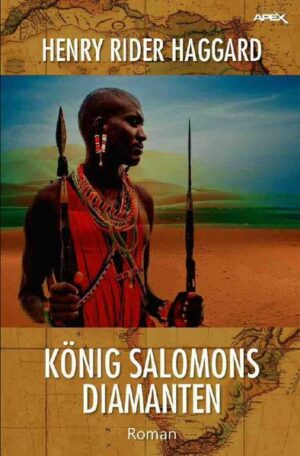 Allan Quatermain, einer der bekanntesten Großwildjäger Afrikas, macht sich gemeinsam mit Sir Henry Curtis und Captain Good auf die Suche nach den sagenumwobenen Diamantenminen König Salomons. Diese sollen in einer unerforschten Gebirgsregion liegen, die noch keinen Weißen Fuß betreten hat und die von den Kukuanas beherrscht wird, einem gefährlichen Eingeborenenstamm, dessen straff disziplinierte, spartanisch organisierte Kriegsheere als unbesiegbar gelten... Die hinreißende Beschreibung dieser Expedition - erstmals 1950 mit Stewart Granger und Deborah Kerr verfilmt (Regie: Compton Bennett/Andrew Marton) - wirkte so überzeugend, dass zahlreiche Abenteurer sich daraufhin auf Schatzsuche begaben und tatsächlich in Metapos und nahe am Tokwe-Strom (wo Haggard diesen Roman ansiedelte) Gold- und Diamanten-Bergwerke, Heerstraßen und Ruinen phönizischer Kolonien fanden! Der Apex-Verlag veröffentlicht KÖNIG SALOMONS DIAMANTEN als durchgesehene Neuausgabe.