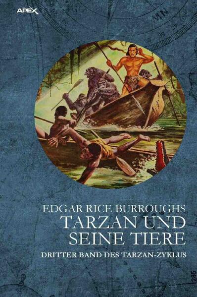 Als Schiffbrüchiger auf eine Dschungel- Insel verschlagen, lehrt Tarzan seine wilden Gefährten Sheeta, den blutrünstigen Panther, und Akut, den mächtigen Gorilla - , ihm im Kampf zur Seite zu stehen. Mit ihrer und des riesigen Schwarzen Mugambi Hilfe entkommen sie der Insel und erreichen das Festland, wo sie die Spur des gefährlichen Kidnappers aufnehmen, der den kleinen John raubte und der Tarzans Frau Jane als Geisel festhielt... Der Roman TARZAN UND SEINE TIERE erschien erstmals im Jahr 1914 (unter dem Titel THE BEASTS OF TARZAN) im ALL- STORY- CAVALIER- Magazin. Der Apex- Verlag veröffentlicht TARZAN UND SEINE TIERE in der deutschen Übersetzung von Fritz Moeglich, bearbeitet von Christian Dörge.