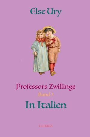 Die Reihe ›Professors Zwillinge‹, von Else Ury, Autorin der bekannten Nesthäkchen-Reihe. Ein zeitloser Klassiker für alt und jung. Band 3: Professors Zwillinge in Italien Die Zwillinge folgen dem Vater nach Italien, wo sie in der Villa Nazionale herrliche Zeiten verbringen. Es kommt zu manchen sprachlichen Verwirrungen und die fremde Kultur zu entdecken, birgt manche Aufregung.