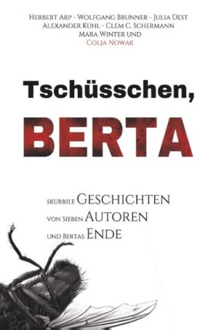 Eigenwillig, bizarr, humorvoll Für »Tschüsschen, Berta« haben sich sieben Autoren und Autorinnen im Geiste Roald Dahls zusammengeschlossen und ihre skurrilen Kurzgeschichten in einer außergewöhnlichen Anthologie vereint. Jede Geschichte hat ihren eigenen Stil, ihre eigene Botschaft und natürlich ihr eigenes überraschendes Ende. Was sie aber alle vereint, ist der Hang zum Absonderlichen und natürlich: Berta, die auf dem Rücken liegende Fliege. Dies ist der Abschied von der »Tschüsschen, Tschüsschen-Reihe« und symbolhaft auch von Berta, die zum Maskottchen dafür wurde. Zehn bereits bekannte Geschichten, plus: IN DER MORDSSSSSSSACHE FRAU FLIEGE. Das Autorenteam wünscht viel Vergnügen beim Lesen dieser Hommage an das Projekt und seine Fans. »Danke und bis bald!«