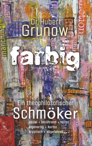 Farbig sind die Menschen. Alle. Irgendwie. Es gibt nicht nur Weiße. Manche sind farblos. Die gibt es auch. Die so gar nichts ausstrahlen. Andere lassen viel zu viel raus. Lassen gute Stimmungen im Moment kippen, gehen auf die Barrikaden, gerieren sich unbändig. Praktisch-theologisch geht es zu in diesem Buch. Praktisch philo-sophisch auch. Da darf geschmunzelt werden, auch laut gelacht, da werden Sie, liebe Leser*in, eingeladen, mit dem Autor in die Tiefe zu gehen, ins Eingemachte, in seine Welt. Dieser Theo-/Philo-Schmöker ist aus dem Leben gegriffen, aus vielen Biografien. Hautnah. Lebens- und gefühlsecht gibt er so einiges zum Denken auf. Zum Staunen vielleicht. Schauen Sie einem rheinischen Menschen über die Schulter, wie er seinem Beruf als Seminarleiter, Lebensberater, Hochzeits- und Trauerredner, Supervisor und Konzertsänger nachgeht. Oder auch als reisender Mensch. Sie werden überrascht sein. Namen tun hier nichts zur Sache.