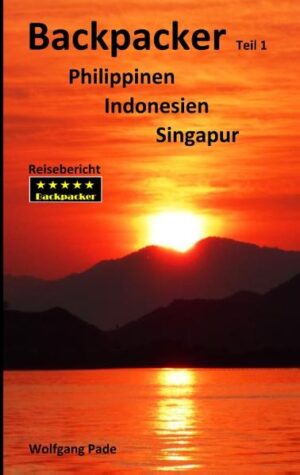 Hier wird das Erlebte auf der Reise, als Backpacker, durch die Philippinen, Indonesien und Singapur berichtet. Teil 1 Die Reise führt nach Manila, in die Hauptstadt der Philippinen. Weiter geht es auf die schöne philippinische Insel Palawan, um dort das Land und seine bezaubernden Strände zu erleben. Danach in das saubere, moderne und traditionelle Singapur, um auch mal die Stadt von einer ganz anderen Seite zu sehen. Anschließend reisen wir in das "letzte Paradies" nach Bali, sehen Tempelanlagen, den teuerster Kaffee der Welt, usw. um später zur Insel Flores nach Labuan Bajo zu fliegen. Wir besuchen die Komodowarane und weitere Trauminseln, wie zum Beispiel Insel Padar und den einzigartigen Pink-Beach. Fortgesetzt wird die interessante Reise im "Backpacker Teil 2". Im Reisebericht sind 80 Seiten mit ca. 240 Farbfotos enthalten. Die Tour wurde von Lars u. Wolfgang geplant u. durchgeführt. Als Backpacker, mit nur fünf Kilogramm Gepäck, erlebten wir sehr freundliche u. hilfsbereite Menschen, sahen fantastische Landschaften und beeindruckende historische Gebäude, aber auch sehr moderne und futuristische Einrichtungen. Kulinarisch probierten wir auf dieser Reise fast alles aus.