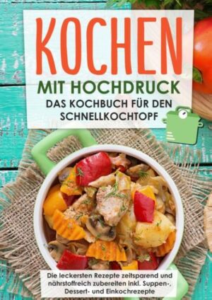 Du besitzt einen Schnellkochtopf und möchtest ihn endlich richtig einsetzen? Du möchtest äußerst schmackhafte und abwechslungsreiche Gerichte mit deinem Schnellkochtopf zaubern? Dann ist dieses Buch genau das Richtige für dich! Schnellkochtöpfe kennt eigentlich so gut wie jeder. Aber viele wissen gar nicht, wie damit umzugehen ist. Regelmäßig kamen Schnellkochtöpfe bei der älteren Generation noch zum Einsatz. Sie haben damit sehr viele schmackhafte Gerichte gezaubert. Heute ist das Wissen um die Kochmethode und den speziellen Kochtopf ziemlich in den Hintergrund gerückt und teils sogar etwas verloren gegangen. In vielen Küchenschränken steht noch ein Schnellkochtopf, der dort vor sich hin verstaubt und nur selten den Weg auf den Herd wiederfindet. Dabei gibt es so viele tolle Rezepte, die sich einfach zubereiten lassen. Mit diesem Kompendium sollte niemand mehr ein Problem haben, seinen Schnellkochtopf richtig kennen und schätzen zu lernen und ihn richtig einzusetzen. Vielen leckeren Gerichten steht damit nichts mehr im Weg. Das erwartet Dich: - Wie funktioniert mein Schnellkochtopf? Worauf muss ich achten? - Himmlische Suppen & Eintöpfe - Zartes Fleisch & Geflügel - Frischer Fisch & Meeresfrüchte - Köstliche Rezepte Vegan & Vegetarisch - Verführende Süßspeisen & Desserts - und vieles mehr ... Kaufe jetzt dieses Buch, damit Du schon bald die besten Rezepte mit Deinem Schnellkochtopf zubereiten kannst!