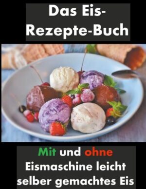 In diesem Rezeptebuch finden Sie vom einfachen Grundrezept über die klassischen Eisrezepte, wie zum Beispiel Fruchteis, Schokoeis, Vanilleeis alles was das Herz begehrt. Die Rezepte sind einfach gehalten, sortiert zum selber machen ohne Eismaschine und es gibt Rezepte, die mit einer Eismaschine gemacht werden können. Außergewöhnlich sind die Rezepte mit Alkohol. Die Zubereitungsbeschreibung ist einfach gehalten und leicht verständlich formuliert, denn wer will schon lange Texte lesen, wenn die Kinder auf ein Eis warten. Die Abbildungen sind Beispiele. Ihrer eigenen Kreation sind keine Grenzen gesetzt.