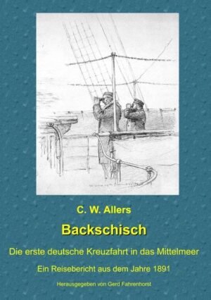 Die erste deutsche Luxus-Kreuzfahrt, vom 22.1.1891 bis 22.3.1891, führte die Passagiere in den Orient – von Cuxhaven ging es via Southampton, Gibraltar, Genua nach Kairo, Jerusalem, Damaskus, Constantinopel (Istanbul), Athen und dann via Malta, Neapel und Lissabon zurück nach Hamburg. Mit an Bord war der deutsche Maler und Zeichner Christian Wilhelm Allers (1857-1915), der das Leben an Bord und an Land beobachtet, es humorvoll und detailliert schildert und mit vielen Zeichnungen verdeutlicht. So liefert das Buch auch einen Einblick in die Frühzeit des organisierten Tourismus.