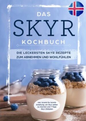 Du suchst himmlische Rezepte mit dem isländischen Wunder-"Joghurt" Skyr? Du möchtest nicht nur lecker speisen, sondern gleichzeitig Gewicht verlieren oder schlank bleiben? Dann ist dieses Kochbuch das Richtige für Dich! Halb Joghurt, halb Quark. So könnte man den traditionell isländischen Skyr wohl am besten beschreiben. Genau genommen handelt es sich jedoch um einen Frischkäse, mit dem sich allerlei köstliche und vor allem gesunde Rezepte zubereiten lassen. In diesem Kochbuch lernst du sowohl köstliche Gerichte mit dem isländischen Skyr zu zaubern, als auch deinen Skyr ganz einfach selbst herzustellen. Das erwartet Dich: - Was genau ist Skyr und woraus besteht er? - Lerne, deinen Skyr ganz einfach selber zu machen - Die besten Skyr Rezepte für den perfekten Start in den Tag - Köstliche Hauptspeisen mit Skyr - Süße Desserts oder kalorienarme Salate & Dips mit Skyr - Brot, Brötchen, Kuchen & Torten mit Skyr - 7 Tage Diätplan mit den besten Skyr Rezepten - und vieles mehr ... Kaufe jetzt dieses Buch, damit Du schon bald die leckersten und gleichzeitig kalorienarmen Gerichte mit Skyr zubereiten kannst!