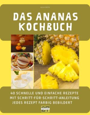 Die Ananas ist eine tropische Frucht mit einem unverwechselbaren Geschmack und einem herrlich süßen Duft. Doch die Frucht hat noch viel mehr zu bieten als ihren erfrischenden Geschmack. Sie ist reich an Enzymen, die bei der Verdauung helfen, sowie an Vitamin C und Mangan, die das Immunsystem stärken und den Stoffwechsel anregen. In unserem Ananas-Kochbuch entdecken Sie die Vielseitigkeit dieser köstlichen Frucht. Von herzhaften Gerichten bis zu süßen Desserts finden Sie hier 40 Rezepte, die Ihren Gaumen verwöhnen. Aber das ist noch nicht alles. Wir haben auch eine Reihe gesunder Smoothies aufgenommen, die nicht nur köstlich schmecken, sondern auch voller wichtiger Nährstoffe stecken. Alle Rezepte sind einfach nachzukochen, mit Schritt-für-Schritt-Anleitungen und wunderschönen Farbfotos, die Ihnen das Wasser im Mund zusammenlaufen lassen. Wenn Sie ein Ananas-Fan sind oder einfach nur auf der Suche nach neuen und aufregenden Rezepten, dann ist dieses Ananas-Kochbuch ein absolutes Muss. Entdecken Sie die vielen Möglichkeiten dieser wunderbaren Frucht und bringen Sie Abwechslung in Ihre Küche!