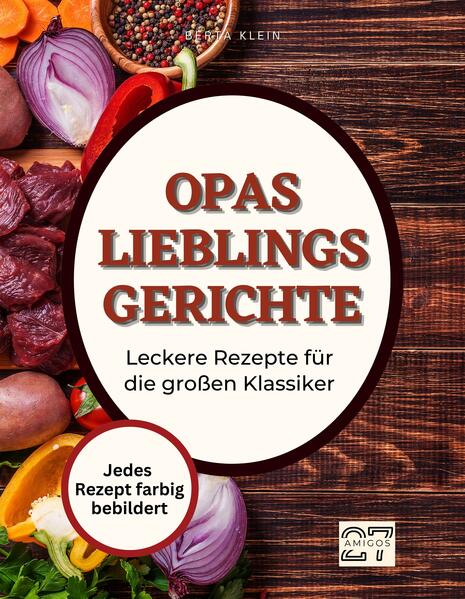 Du bist ein echter Opa und liebst klassische Gerichte, die schon seit Generationen bekannt sind? Dann ist das Opa-Kochbuch genau das Richtige für dich! Hier findest du eine umfangreiche Rezeptsammlung für alle großen Klassiker, die du kennst und liebst. Jedes Rezept ist farbig bebildert und mit einer ausführlichen Schritt-für-Schritt-Anleitung versehen. Egal, ob du schon lange kochst oder gerade erst mit dem Kochen anfängst, dieses Buch ist für jeden geeignet und hilft dir, leckere Gerichte für dich und deine Lieben zu zaubern. Von saftigen Braten und deftigen Eintöpfen bis hin zu süßen Desserts und Kuchen findest du in diesem Kochbuch alles, was dein Herz begehrt. Aber auch moderne Varianten traditioneller Gerichte sind dabei - so kannst du dich immer wieder neu inspirieren lassen. Also: Schürze um und los geht's in der Küche! Mit diesem Opa-Kochbuch wirst du die Freude am Kochen wiederentdecken und für deine Lieben leckere Gerichte zaubern.