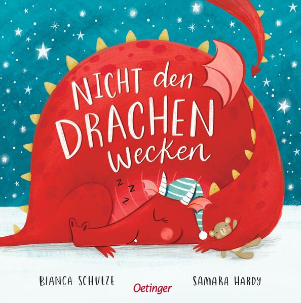 "Nicht den Drachen wecken" von Bianca Schulze ist eine interaktive und bezaubernde Gute- Nacht- Geschichte, die Kinder in ein sanftes Abenteuer entführt, in dem sie direkt einbezogen werden. Vorsichtig müssen die Seiten umgeblättert werden, um den tief schlafenden Drachen nicht zu wecken. Doch das Vorhaben gestaltet sich schwieriger als gedacht, denn in der Drachenburg herrscht reges Treiben. Ein Koch sorgt mit klirrenden Töpfen für Aufruhr, und eine laute Party droht die Ruhe endgültig zu stören. Kinder werden dazu animiert, den Drachen sanft zu streicheln, die Partygäste zur Ruhe zu bitten und das Buch zu wiegen, in der Hoffnung, dass der Drache weiterschläft. Als der Drache doch aufwacht, müssen die kleinen Leser eine Lösung finden, um die Situation zu retten. Mit seinen liebevollen Illustrationen und der Aufforderung zur Interaktion ist dieses Buch nicht nur eine Bereicherung für das abendliche Vorlesen, sondern entwickelt sich schnell zum Lieblingsritual für Kinder und Eltern gleichermaßen. Interaktive Elemente: Regt Kinder ab 4 Jahren an, durch Handlungen wie Streicheln, Pusten und Schütteln des Buches aktiv teilzunehmen. Fördert die Feinmotorik und Vorstellungskraft: Durch die Mitmach- Aufforderungen werden motorische Fähigkeiten und die Kreativität der Kinder spielerisch gefördert. Spannendes Abenteuer zur Schlafenszeit: Perfekt als Einschlafritual, das Kinder sanft auf die Nacht einstimmt. Bunter und lebhafter Illustrationsstil: Die farbenfrohen und detailreichen Bilder fesseln die Aufmerksamkeit der Kinder und unterstützen das Erzählte visuell. Macht Lust auf mehr: Durch das interaktive Erlebnis werden Kinder ermutigt, sich weiter mit Büchern zu beschäftigen und das Lesen als aktive und spannende Tätigkeit zu entdecken.