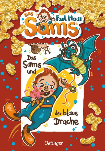 Das Sams und ein kleiner, blauer Drache machen wunschpunkt- glücklich. Nichts darf man! Den ganzen Tag muss das Sams sich langweilen, während Herr Taschenbier auf der Arbeit ist. Draußen beobachtet es, wie ein paar Kinder einen Drachen steigen lassen. So was hätte das Sams auch gern. Weil der Drachenladen aber geschlossen ist, benutzt das Sams ausnahmsweise die verbotene Wunschmaschine. Und plötzlich steht vor ihm ein echter kleiner Drache. Ein lustiges Versteckspiel beginnt, denn natürlich darf Frau Rotkohl auf keinen Fall etwas erfahren. Auffällig ist nur, dass alle plötzlich so viel Glück haben. Denn das Sams hat tatsächlich einen chinesischen Glücksdrachen herbeigewünscht. Die zehnte Sams- Geschichte von Paul Maar mit lustigen Bildern von Nina Dulleck ("Die Schule der magischen Tiere"). Mehr kann sich niemand wünschen: Sams Band 10 illustriert von Nina Dulleck. Pünktlich zum 50. Geburtstag vom Sams erscheint sein zehntes Abenteuer mit neuen Illustrationen für Kinder ab 7 Jahren. Kräftige Farben, üppig gestaltete Szenen - der Stil von Nina Dulleck begeistert einfach. Du kennst das Sams noch nicht? Dann wird es Zeit, dass du das lustige Fantasiewesen im Taucheranzug, mit Schweinsnase und Wunschpunkten im Gesicht endlich kennenlernst. Paul Maar ist einer der beliebtesten und erfolgreichsten deutschen Kinder- und Jugendbuchautoren, der für sein Werk zahlreiche Auszeichnungen erhielt, darunter den Deutschen Jugendliteraturpreis. Lesevergnügen für die ganze Familie: Sams- Fans von einst sind mittlerweile vorlesende Eltern.