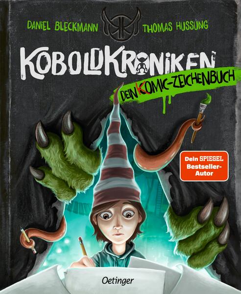 Zeichne deinen eigenen Kobold-Comic! Mit dem koboldigen Comic-Zeichenbuch lernen die Kinder Schritt für Schritt die Figuren aus den KoboldKroniken zu zeichnen. Durch die interaktive Kombination aus Kobold-Comic und Zeichenbuch wird die Story durch die Leser*innen in Form von Zeichnungen ergänzt und vervollständigt, sodass zum Schluss ein individueller Comic mit cooler Story entsteht! Ein absolutes Muss für kreative Comic-Leser*innen und alle Fans von Dario, Lennard, Clara-mit-C und Rumpel! KoboldKroniken. Dein Comic-Zeichenbuch: Die ultimative Koboldwelt Cooles Konzept: Eine durchgängige Story in Form eines witzigen Comics, kombiniert mit einem interaktiv zu befüllenden Zeichenbuch. Kurzer Text: Der Comic und die interaktive Einbindung sind ideal für Kinder ab 9 Jahren, die nicht so viel lesen möchten oder können. Ganz easy: Mit einfachen Schritt-für-Schritt-Anleitungen die Lieblingsfiguren aus den KoboldKroniken nachzeichnen. Geniale Optik: Monstermäßig illustriert von Thomas Hussung („Das Kleine Böse Buch“). Die KoboldKroniken sind lässige Bücher mit coolen Illus, wenig Text und einer genialen App für Kinder ab 9 Jahren. Die Geschichten sind in Tagebuchform geschrieben und superleicht zu lesen. Sie verbinden die Elemente Freundschaft, Gaming und Schule mit Monstern und Fantasywelten. Für alle Fans dieser interaktiven Buchreihe gibt es ein gigantisches Kobold-Universum mit Hörbüchern, Rätseln, Puzzles, Quest-Büchern und vielem mehr.