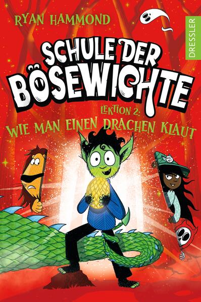 Böse zu sein, war noch nie so lustig - die neuen Abenteuer von Werwolf Bram und seinen Freund*innen Es ist der Beginn des Winterhalbjahrs und es gibt einen neuen Lehrer an der Schule der Bösewichte - den berüchtigten Drachenreiter Felix Frostbeule. Die Klasse Z hat großen Respekt vor ihm und seinen Lektionen über giftige Bestien und Fabelwesen. Doch Werwolf Bram ist misstrauisch. Ein Glück, denn bald decken Bram und seine Freund*innen Frostbeules bösen Plan auf, alle Drachen aus dem Wald des Wahnsinns zu stehlen und die Schule der Bösewichte schutzlos zurückzulassen. Hat die Bande genug gelernt, um ihren fiesen Lehrer auszutricksen oder wird Felix Frostbeules Überfall in die Schurkengeschichte eingehen? Die zweite Lektion in der Schule der Bösewichte: Wie man einen Drachen klaut. In der Schule der Bösewichte wartet ein neues, herausforderndes Abenteuer auf Werwolf Bram und seine Freunde. Böse zu sein, war noch nie so gut! Ein Kinderbuch für kleine Fantasy- Fans: urkomischer Gruselspaß mit Hexen, Werwölfen und schrägen Fabelwesen. Spannung beim Lesen, Spaß beim Blättern: liebevoll gestaltet, mit vielen witzigen Illustrationen. Lustiger Kinderroman in leichter Sprache für Lesemuffel ab 8 Jahren. Wer bereits Ryan Hammonds ersten Teil der lustigen Schule der Bösewichte (Der Werwolf war’s!) verschlungen hat, für den ist der zweite Teil der Fantasy- Kinderbuchreihe ein absolutes Lese- Muss!