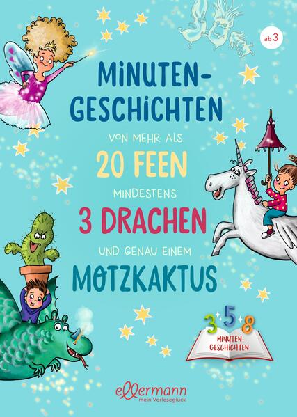 Eintauchen in eine Welt voller Magie und Abenteuer mit dem 3- 5- 8 Minutengeschichten Sammelband "Minutengeschichten von mehr als 20 Feen, mindestens 3 Drachen und genau einem Motzkaktus". Diese Sammlung bietet 42 fantasievolle Geschichten, die in die geheimnisvollen Reiche von zauberhaften Feen, mutigen Räuberhauptfrauen, fliegenden Elefanten und vielen weiteren märchenhaften Wesen führen. Perfekt für den Vorlesealltag, ermöglichen die Geschichten eine flexible Lesezeit von drei, fünf oder acht Minuten und passen sich damit jedem Zeitfenster an. Begleitet von farbenfrohen Illustrationen, lädt dieser Band Kinder und Eltern dazu ein, gemeinsam die Vielfalt magischer Welten zu entdecken und in kurzen oder längeren Leseabschnitten in fantastische Abenteuer einzutauchen. Mit einer Auswahl an 3- , 5und 8- Minutengeschichten passt sich dieses Buch nahtlos in den Tagesablauf ein und bietet als flexibles Vorlesevergnügen für jede Gelegenheit die richtige Geschichte. Farbenprächtige Illustrationen bereichern jede Seite und machen das Vorlesen und Anschauen zu einem visuellen Erlebnis für Groß und Klein. Magische und humorvolle Abenteuer: Die Sammlung umfasst eine Bandbreite von lustigen bis spannenden Geschichten, die die Fantasie anregen und zum Lachen bringen. Als erster Sammelband der Reihe bietet dieses Buch eine umfangreiche Sammlung an Geschichten, die Kinder in die Welt der Fantasie entführen.